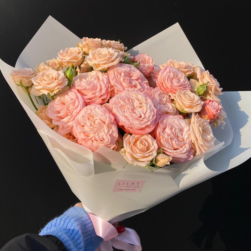 Нежные Пионовидные Спрей Розы