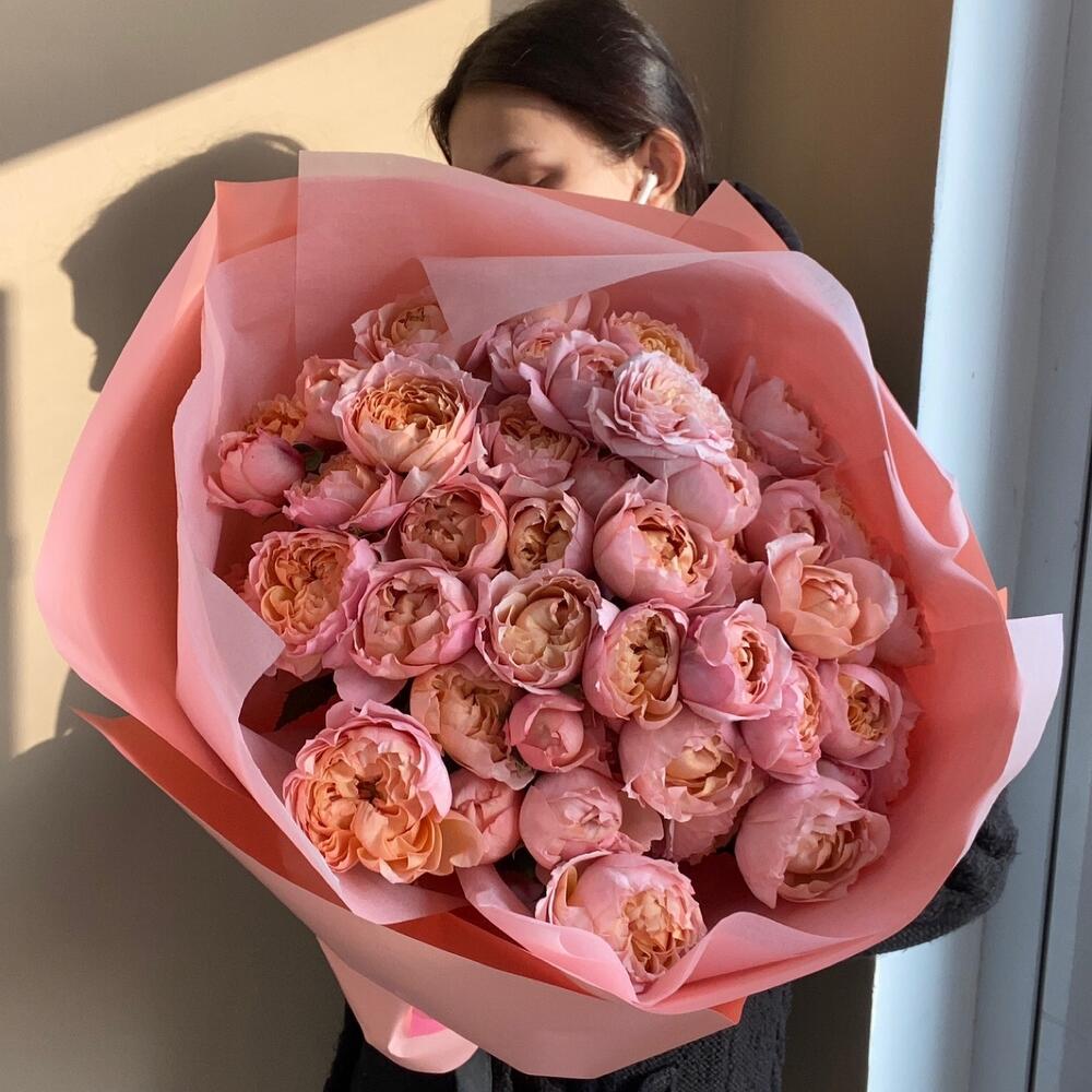 Спрей пионовидные розы